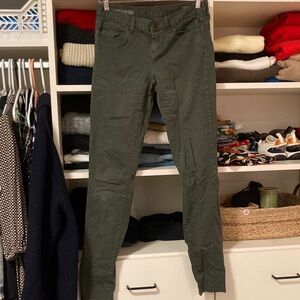 J. Crew Dark Green Skinny Pants